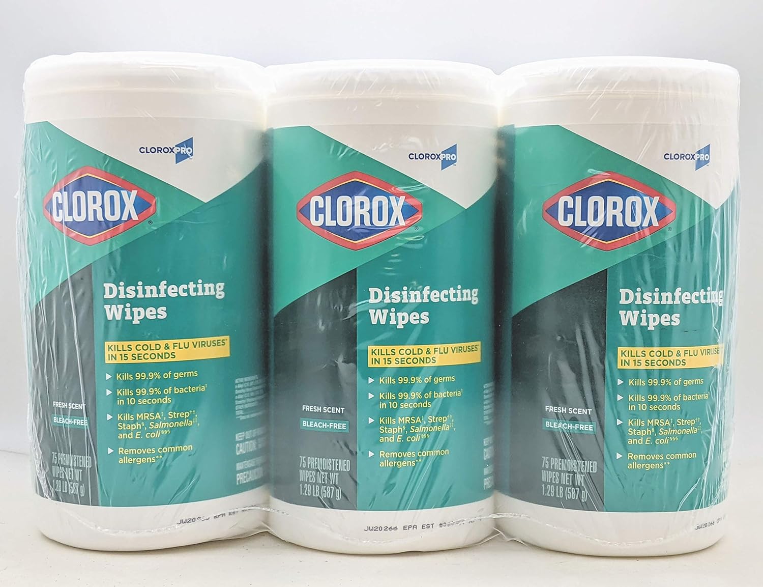 Fresh Scent Disinfecting Wet Wipes, Cloth, 7 x 8, 75/Canister, 6/Carton: Home & Kitchen