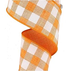Plaid Check Wired Edge Ribbon - 10 Yards