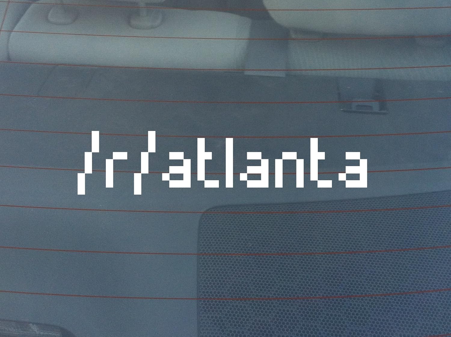 Amazon Com R Atlanta Window Decal White Automotive
