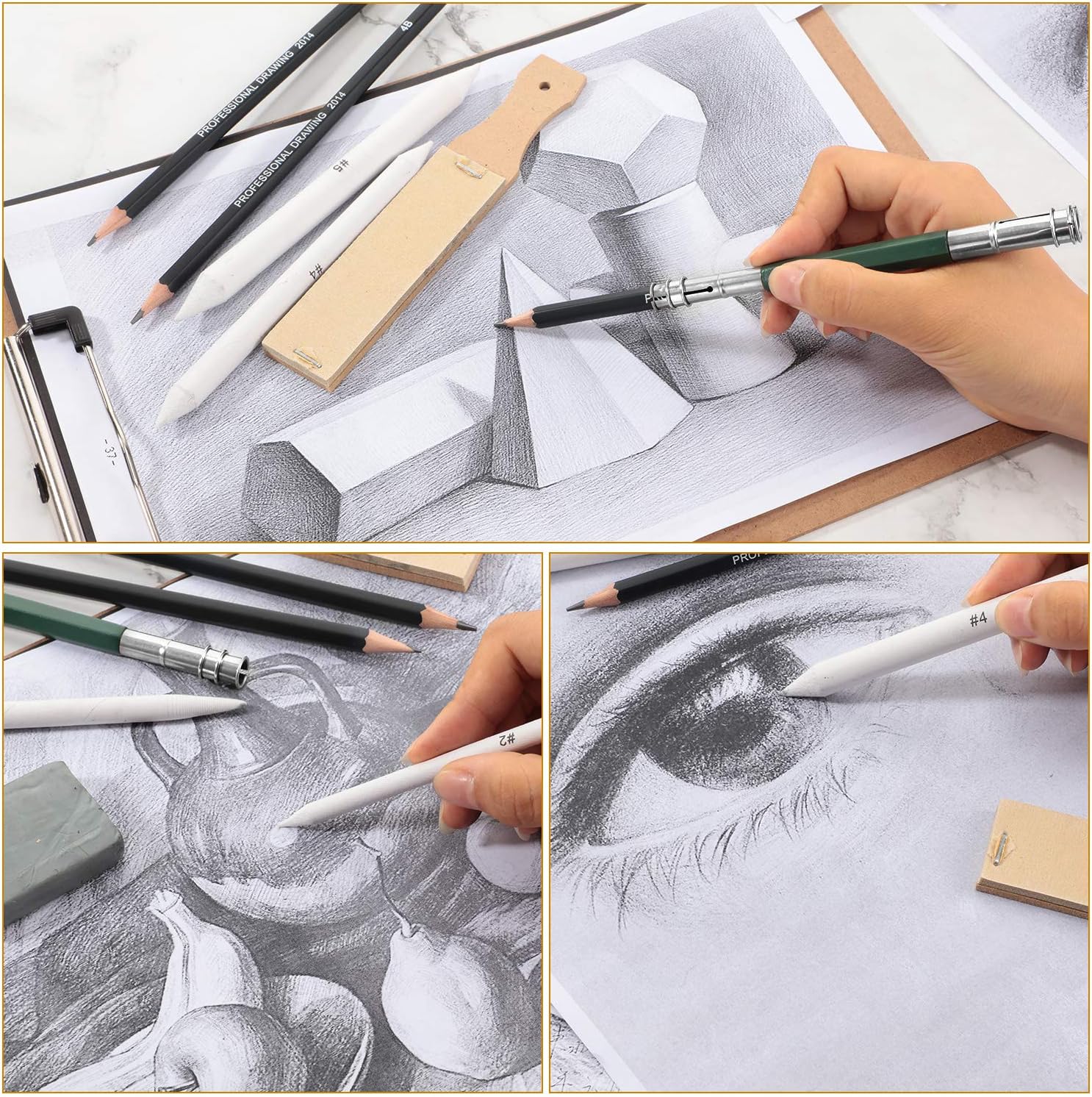 Art Blenders Sketch Sandpaper Pencil Extension Tool Drawing Kneaded