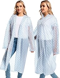 2PCS Rain Ponchos for Adults Reusable - Borogo Rain