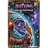 iJoyDo Killer Klowns from Outer Space Horror Movie Metal Sign Vintage Tin Sign Film Poster Cinema Room Home Decor Bar Kitchen