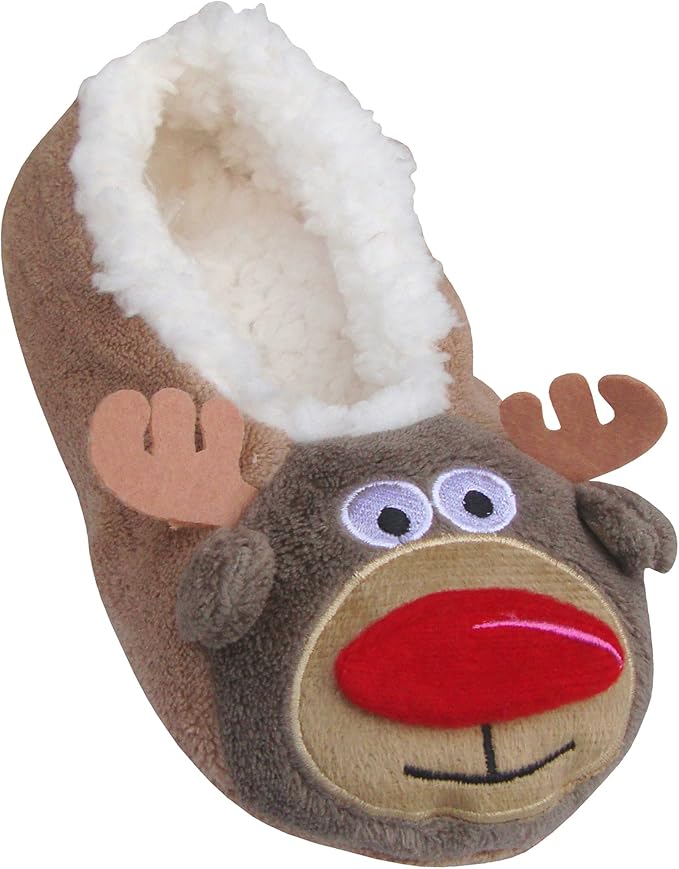 kids christmas slippers