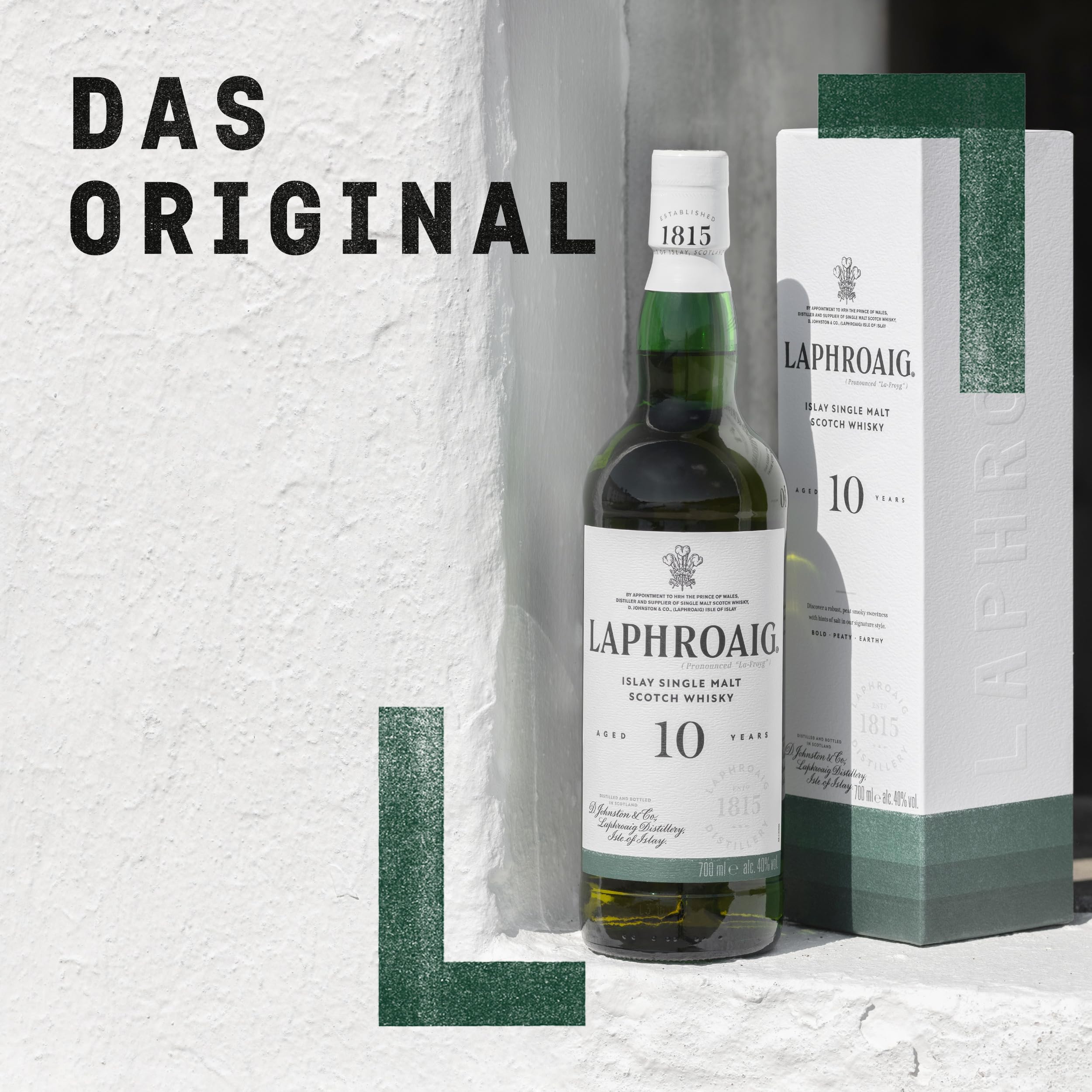 Laphroaig 10 Jahre | Islay Single Malt Scotch Whisky | mit Geschenkverpackung | einzigartig rauchig-torfiger Geschmack | 40% Vol | 1 x 0,7l 3