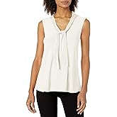 Star Vixen Women's Sleeveless Tieneck Blouse