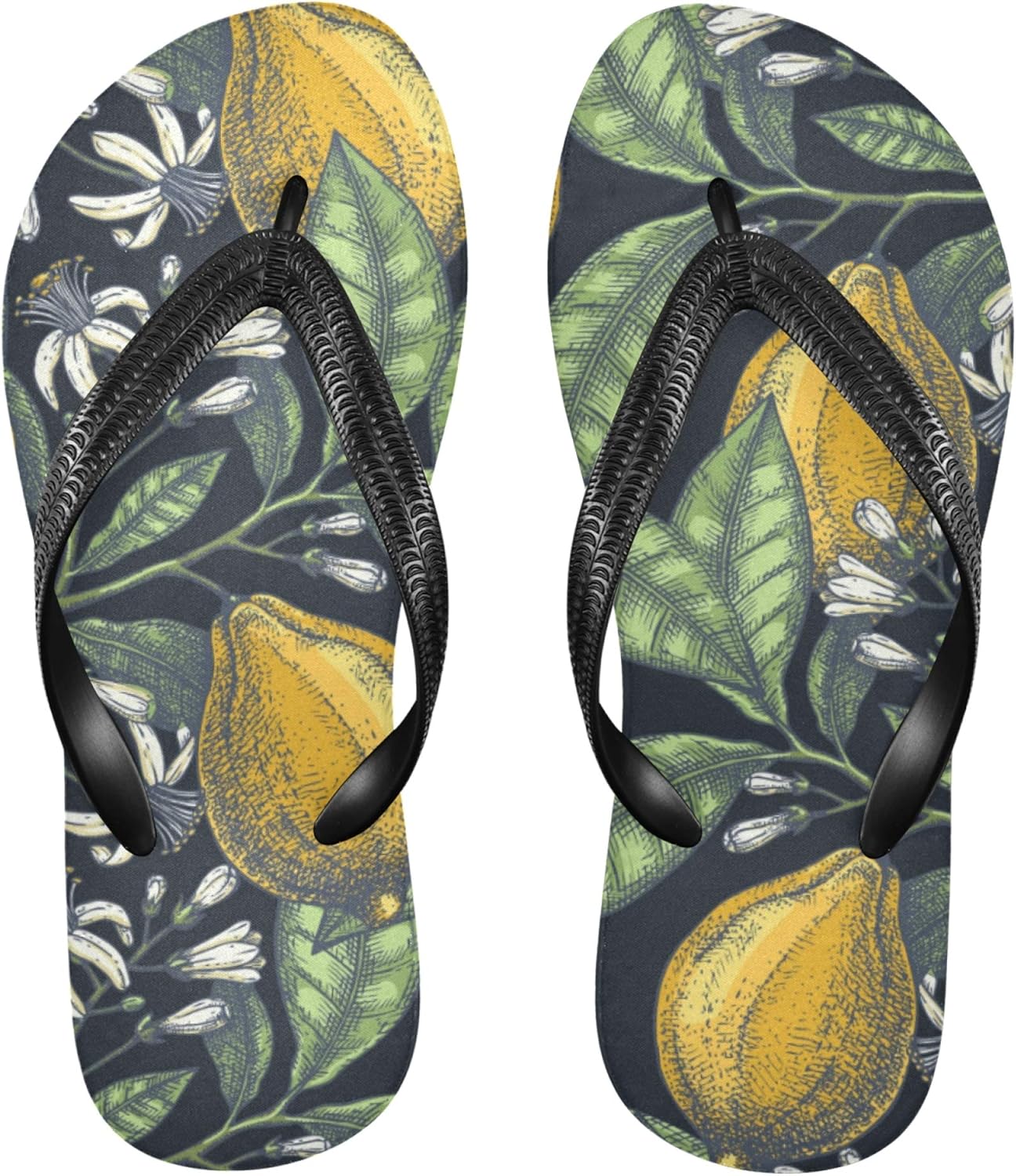 Amazon.com | Flip Flops for Women and Men Rubber Foam Sole Non Slip Slipper Casual Home Bathroom 