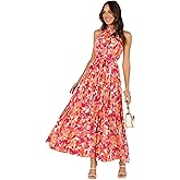 Petal & Pup Womens Caroline Maxi Halter Dress