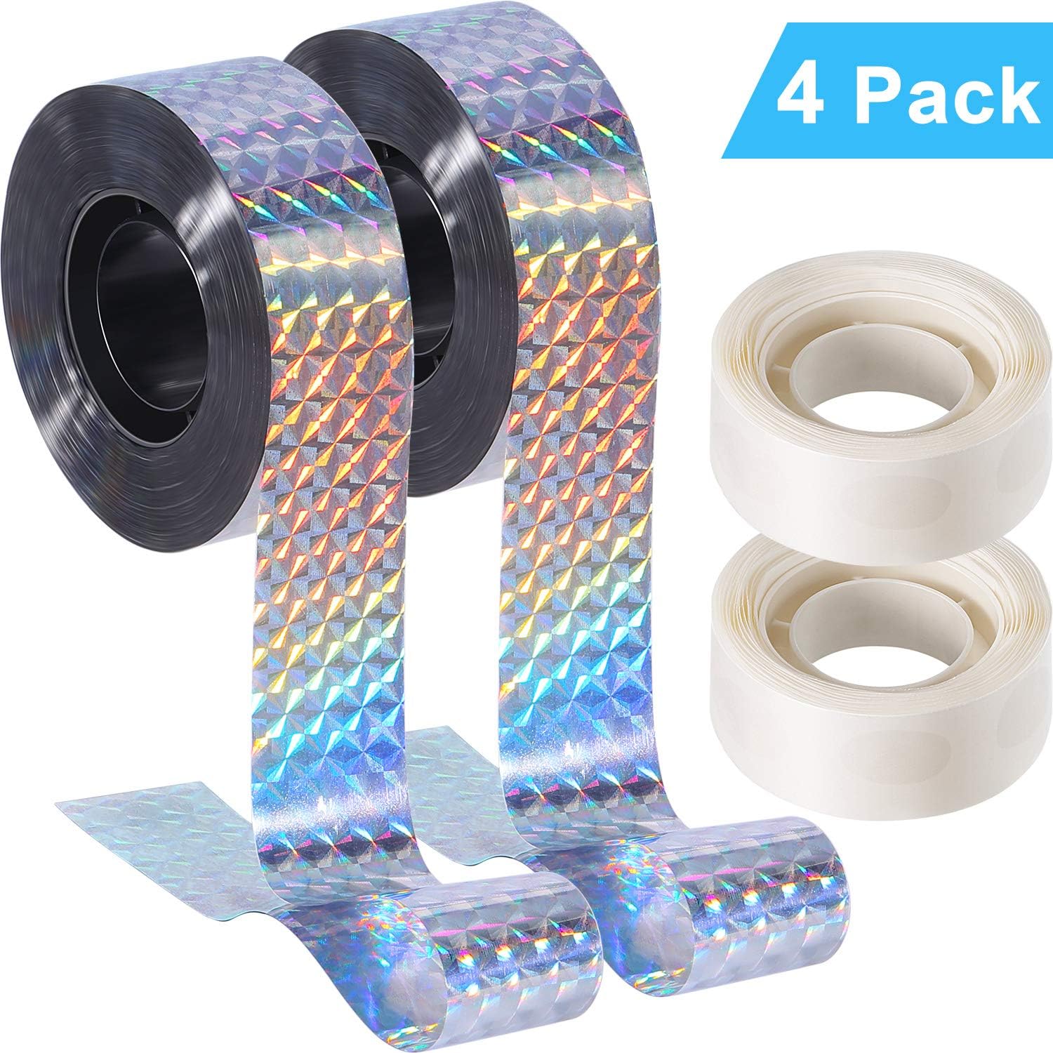 Outus Reflective Tape Bird Scare Tape, Double Sided Bird Repellent Tape