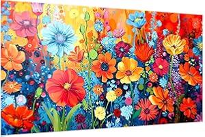 JOOZ Diamond Painting Kits for Adults - DIY 5D Large Diamond Art Kits for Adults Flowers, Full Drill Diamond Art Flowers Kit, Gem Art Kits for Adults for Home Wall Decor (27.5 X 15.7 Inch)