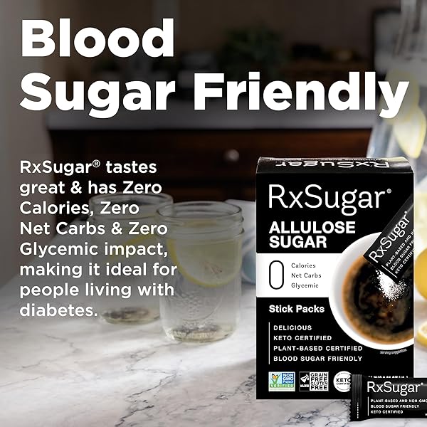 RXSUGAR NUTRITIOUS SUGAR STICK PACKS – 30 PACKS