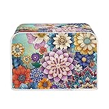 Lotusorchid Boho Mandala Flowers Toaster Dust