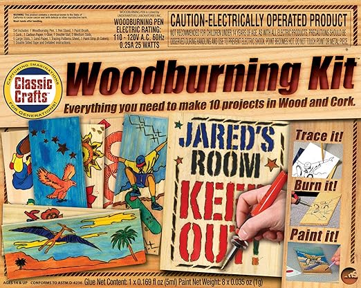 wood burning kit for kids