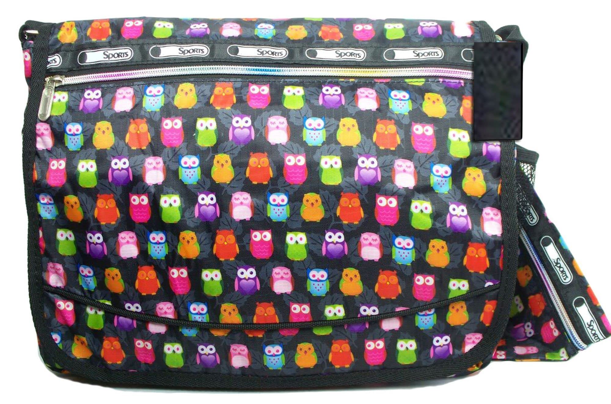 GFM® School Messenger Shoulder Bag - Girl or Boy - OWL (Design No: MOT-KL-6212)