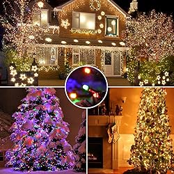 BrizLabs Christmas Lights, 180ft 500 LED Color