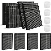 Gazeer 8-Pack Humidifier Premium Replacement Filters for LEVOIT Superior 6000S Smart Evaporative Humidifier + 4-Pack Top Fill Humidifier Filters Replacement, Gray