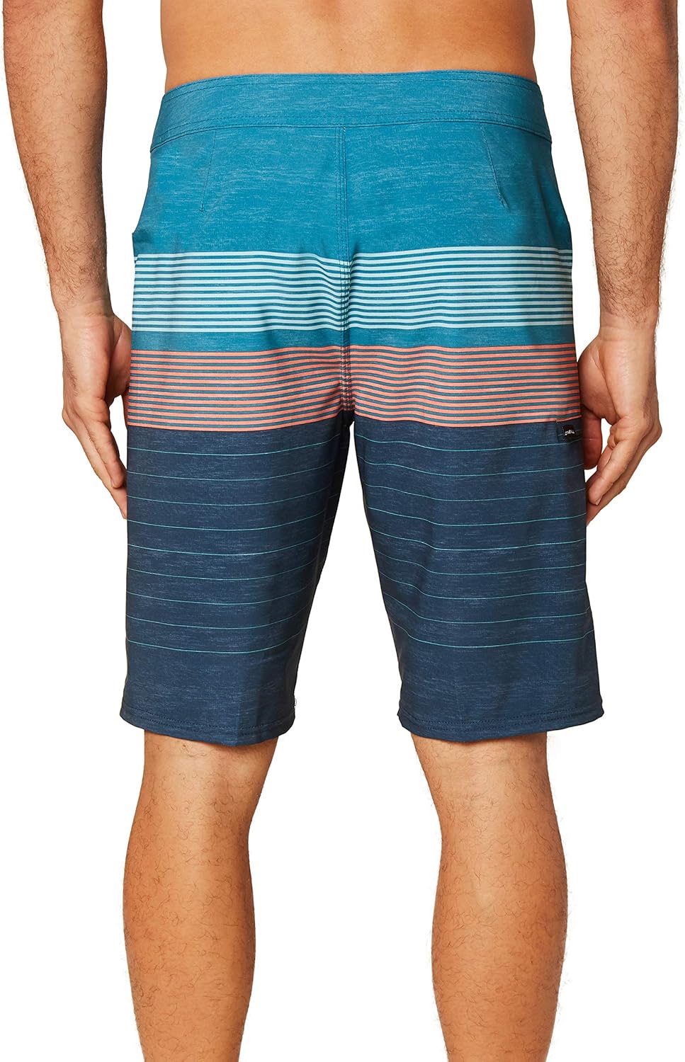 O'NEILL Men's Water Resistant Hyperfreak Stretch Swim Boardshorts, 21 Inch Outseam | Long-Length Swimsuit |: Clothing