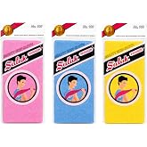 Saluk Fashion Japanese Exfoliating Towel 3 Pack Japanese Exfoliating Towel for Deep Clean Shower Authentic Salux Cloth Net Sponge Assorted Mixed Colors