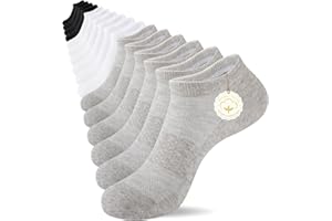 eallco 8 Pairs Womens Ankle Cotton Socks Low Cut Running Thin Short Breathable Sport Casual Socks