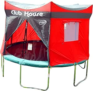 Propel Trampolines Club House Trampoline Shade Tent with Zippered Entrance and Play Area for PTSA15-108, P15DA-RE, and K15DA-RE Trampolines