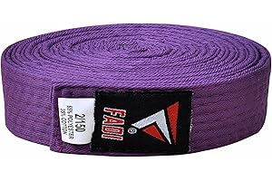 Fadi Sports Martial Arts Belt for Karate, Judo, Aikido and Taekwondo - Durable Cotton-Polyester Blend for Adults and Kids