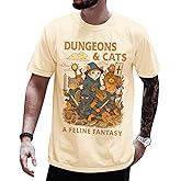 Dungeon Meowster Shirt for Men – Funny Dungeon Master Cat Shirts Men – Christmas Dragons Shirts Women