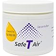 Safe T Air Natural Air Lavender Freshener Deodorizer with Lavender and Australian Tea Tree Essential Oil 14 Ounce Jar | For Homes, Cars, Boats, RVs