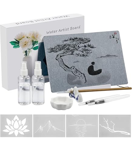 13 Pcs Meditation Water Drawing Set Include Drawing Board