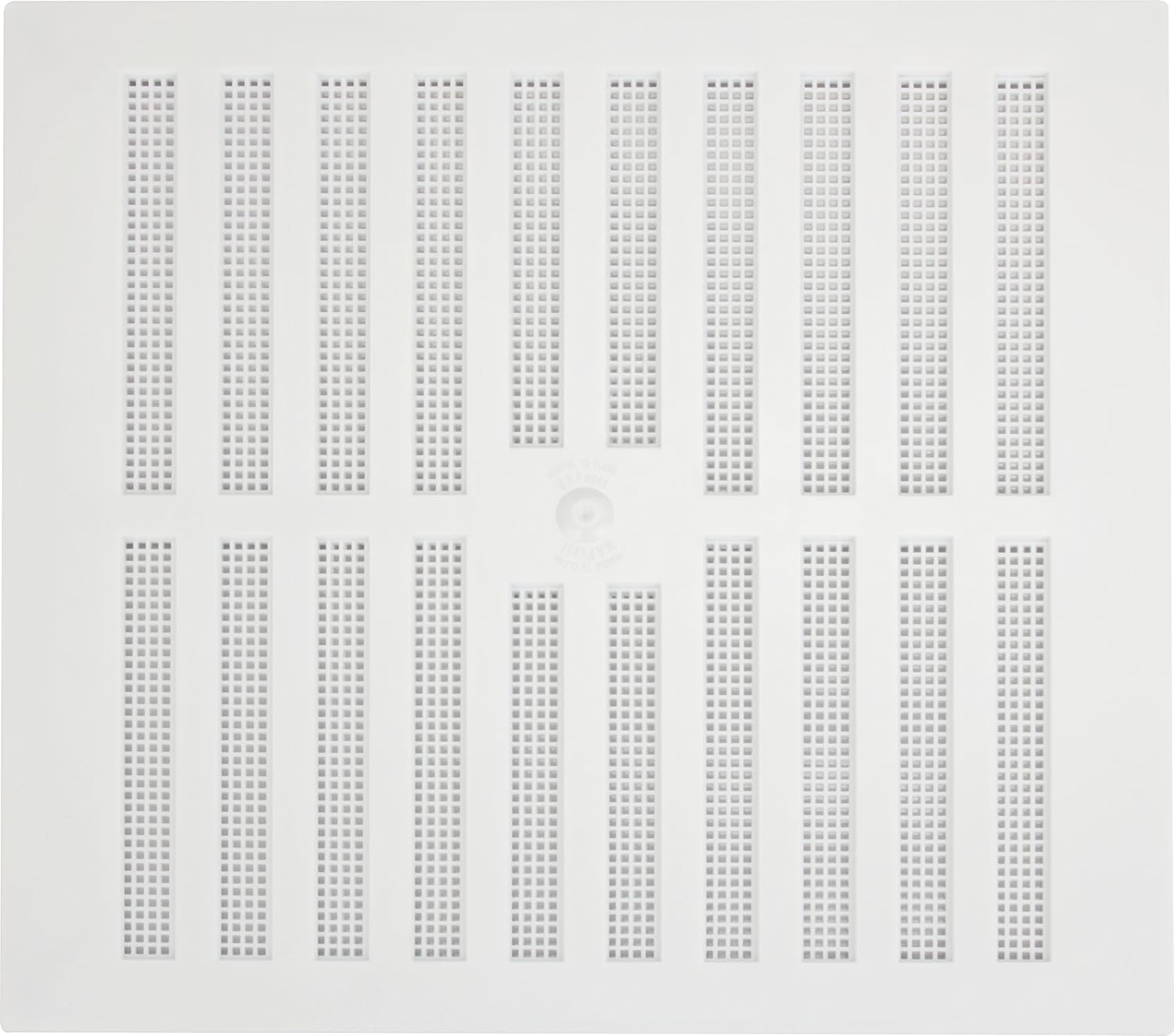 Map Adjustable Air Vent with Flyscreen Cover, for Openings 9" x 9" (229mm x 229mm), Hit & Miss Triple Brick Ventilation Cover, White