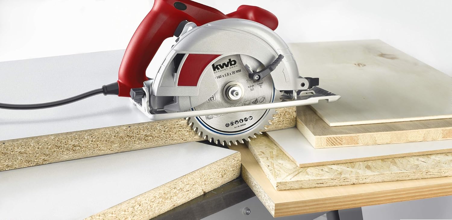 kwb 584368 Joiner's Circular Saw Blade, Wood/Hardwood, 160 x 16 mm cuts, high Number, 48 Teeth Z-48, Precision Saw Blade fine, 160 x 16 - Image 4