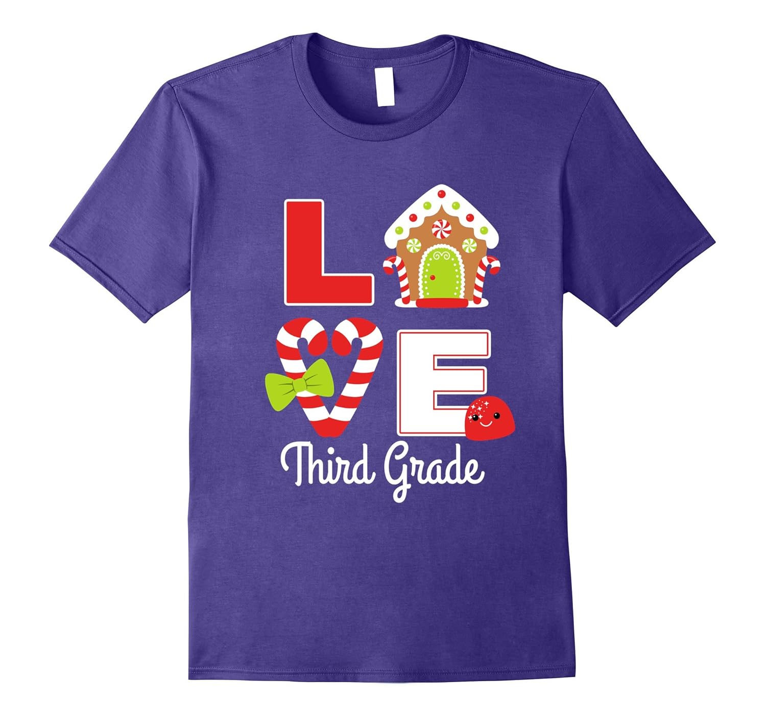 3rd Grade Teacher Christmas Cute Gift Shirt Girls Mom Team-ANZ