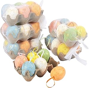 Shimmering Easter Eggs for DIY Crafts and Easter Decorations (Plastic, 36-Pack)