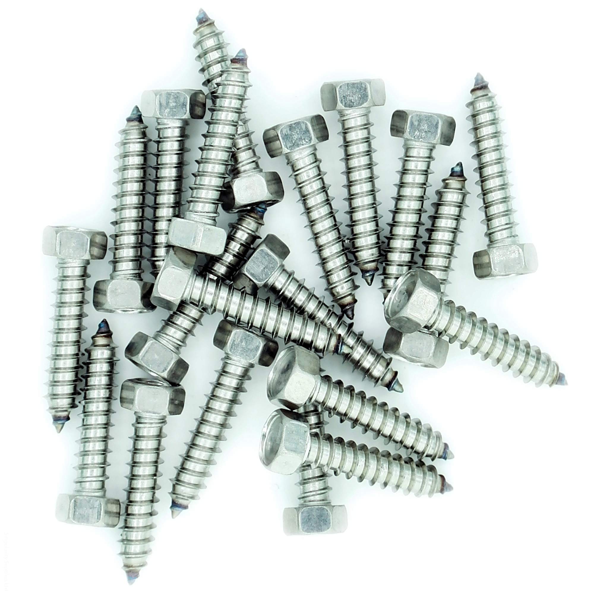 No.8 x 1 (4.2mm x 25mm) Hex Self-Tapping Screw - Stainless Steel (A2) (Pack of 20)