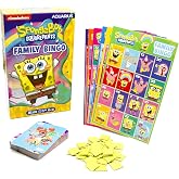 Aquarius Spongebob Squarepants Family Bingo Game, Nickelodeon Party Game for Kids Teens Adults, Officially Licensed Gift, Ages 8+