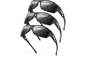 KALIYADI Sunglasses-Men Polarized Mens Sunglasses: Sports Sun Glasses UV Protection Running Fishing Driving Cycling
