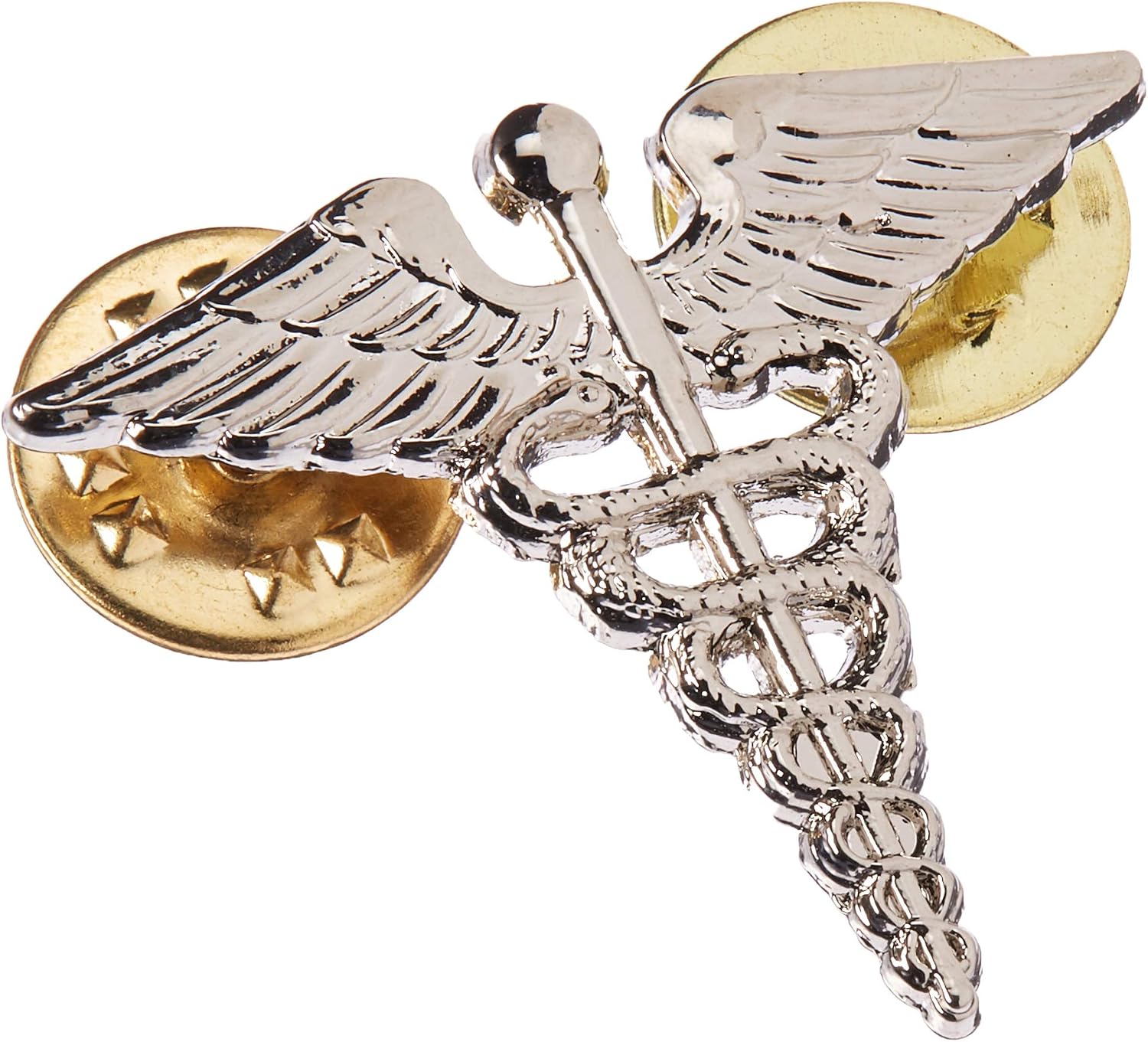 Eagleemblems Armeekaplan-Abzeichen – Silbernes Kreuz, 2,5 Cm, Mit Nadel Für Revers Oder Hut