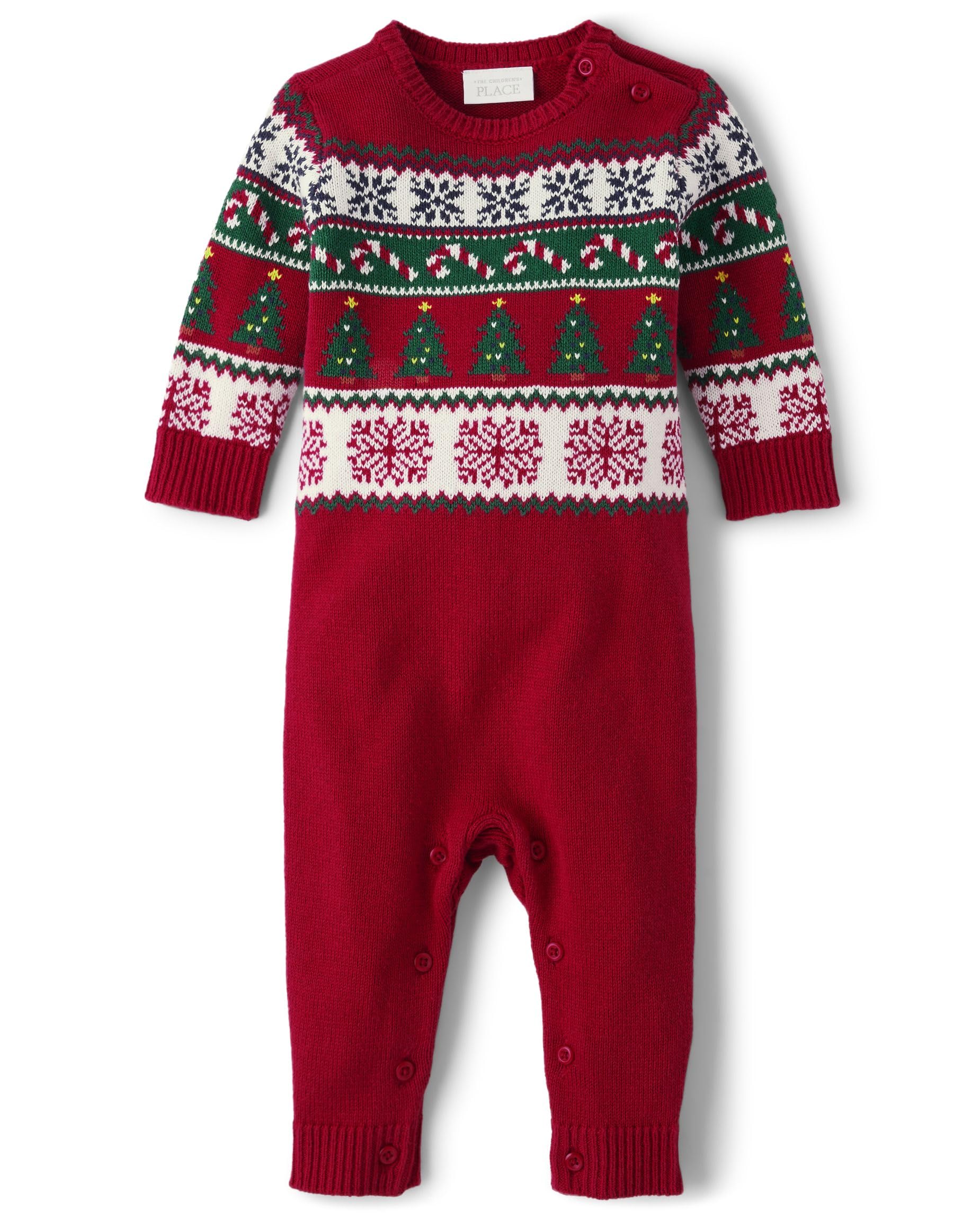 The Children's Place unisex-baby And Newborn Knit Fairsile Romper