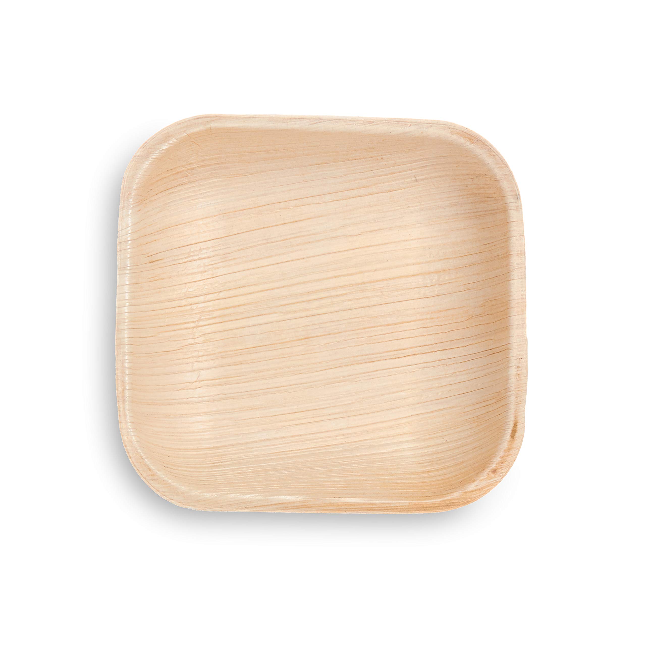 The Good Plate - 5" Square Areca Palm Leaf Plate (Pack of 25) | Biodegradable Plates | Compostable Eco-Friendly Party Plates | Biodegradable Disposable Party Plates