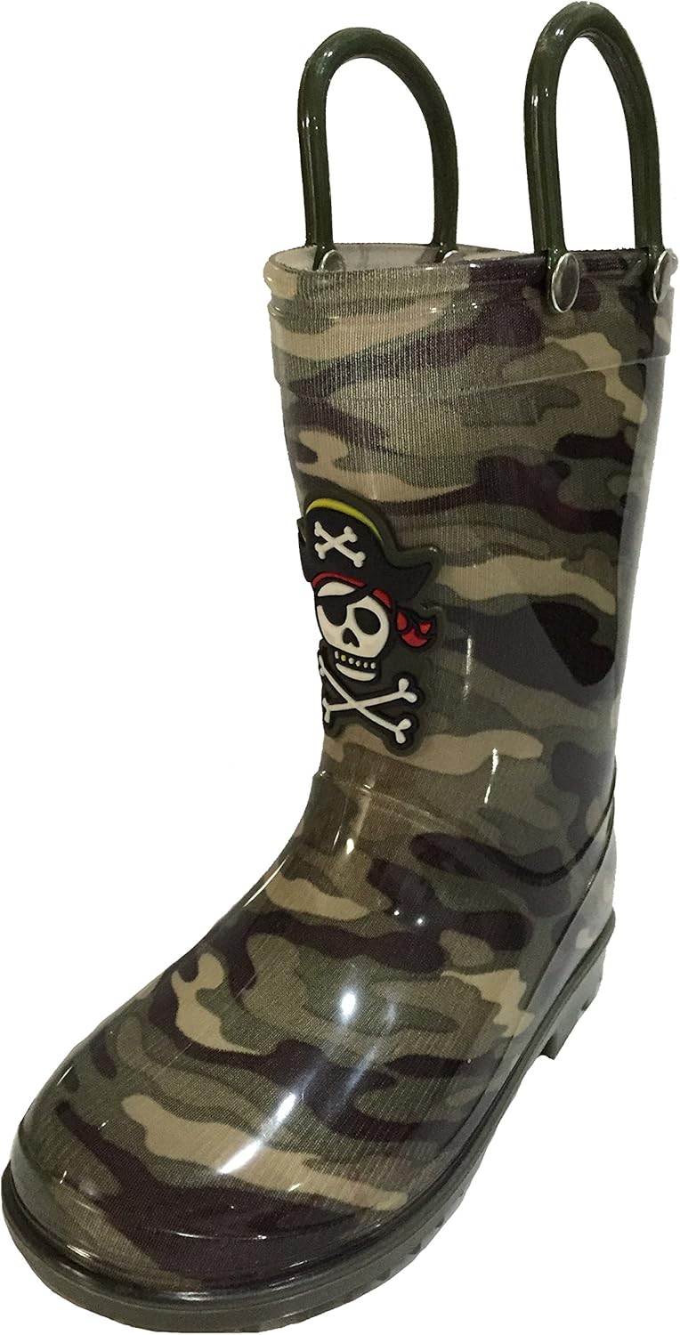boys camo rain boots