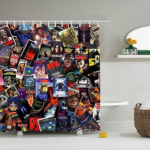 Amazon Com Ranhkdn Bathroom Curtains Horror Movie Extra Long