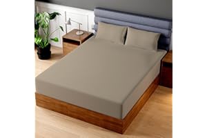 SUPERITY LINEN Superity Luxurious Hotel Quality Full Fitted Sheet 100% Cotton Ultra Soft, Skin-Friendly & Hypoallergenic Deep Pocket Fits 16 Mattress Easy Care & Snug Fit (Full Size - 54 X 75)