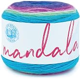 (1 Skein) Lion Brand Yarn Mandala Yarn, Troll | Variegated Light DK 100% Acrylic Knit &amp; Crochet Fiber, Baby Projects, Blankets, Colorful Cloths, Self-Striping Shawls