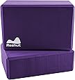 REEHUT Yoga Block (1 PC or 2 PC) - High Density EVA Foam Block to Support and Deepen Poses, Improve Strength and Aid Balance and Flexibility - Lightweight, Odor Resistant and Moisture-Proof