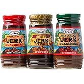 Grace Jamaican Jerk Seasoning Paste Variety Pack - Honey, Mild & Hot Jerk Seasoning Jamaican Style - Caribbean Jerk Seasoning Mix for Jerk Chicken Seasoning & Oxtail Seasoning - Best BBQ Rub for Pork Ribs & Steaks