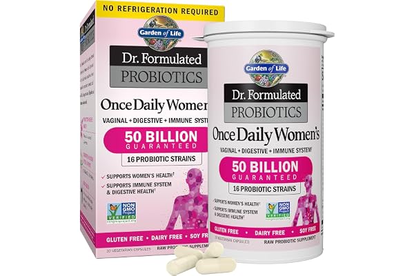Garden of Life, Dr. Formulated Women's Probiotics Once Daily, 16 Strains, 50 Billion, 30 Capsules