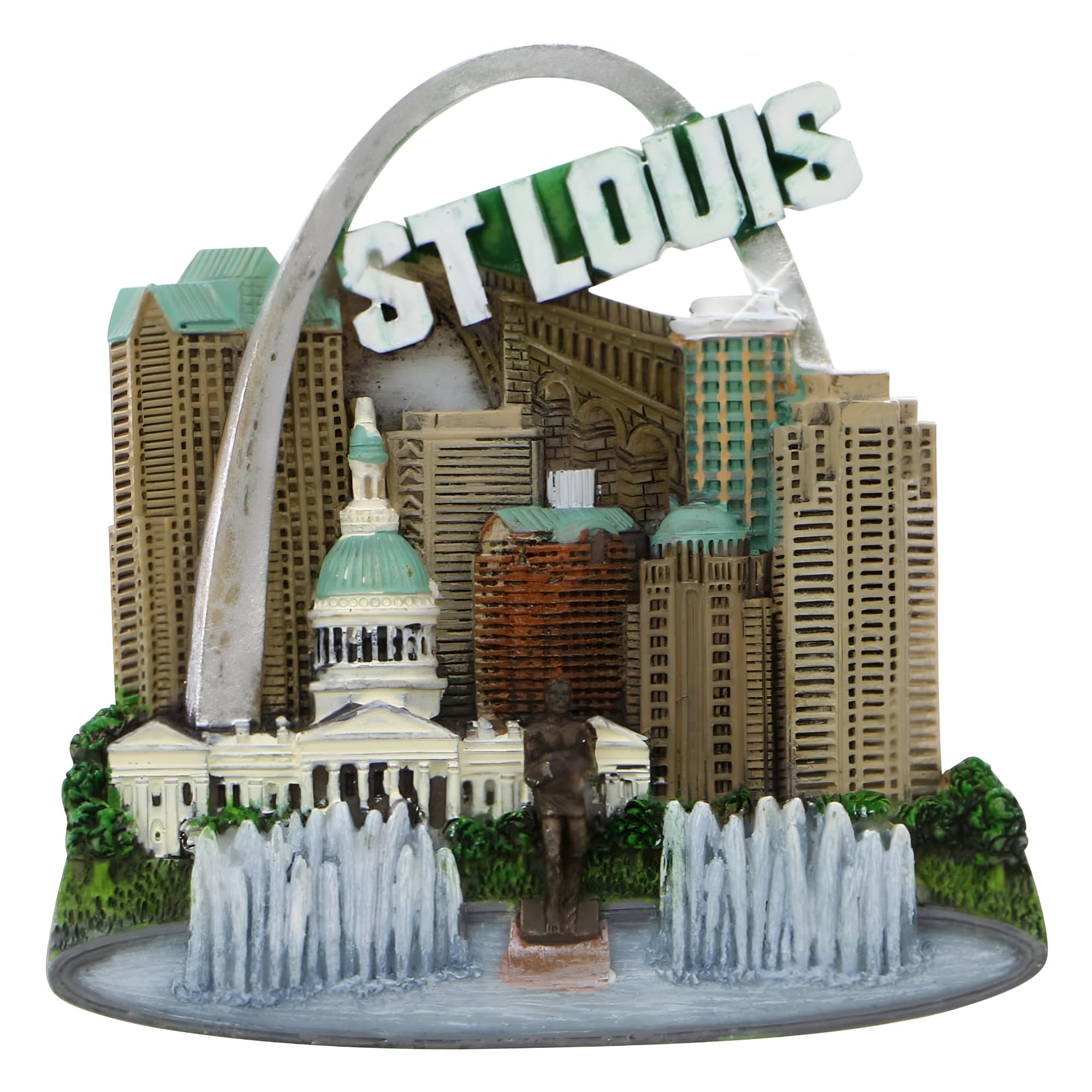 Photo 1 of 3D Resin St. Louis Magnet 2.5 Inches