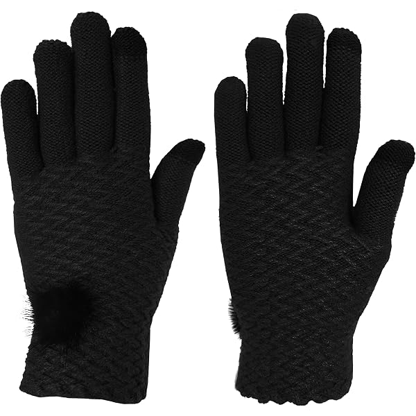 IgloosBuilt Ladies' Microfleece Touchscreen Glove, Black, Small