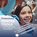 OCBA 4 Pcs Dental Care Kit Stainless Steel Plaque Remover Tools view 4