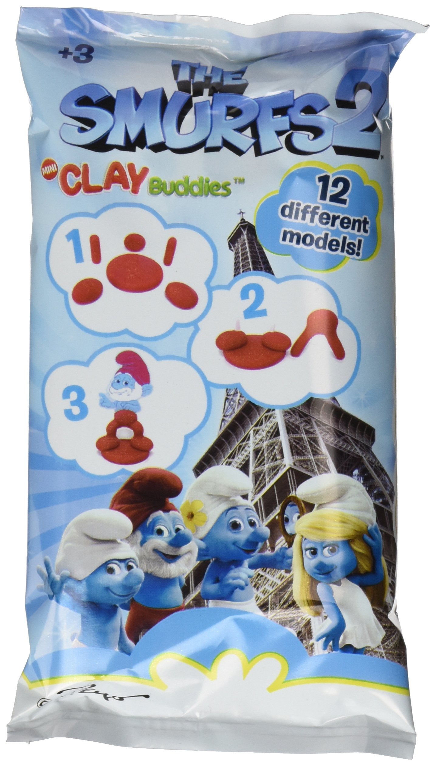 GiromaxSmurfs Flow Clay Buddies Pack