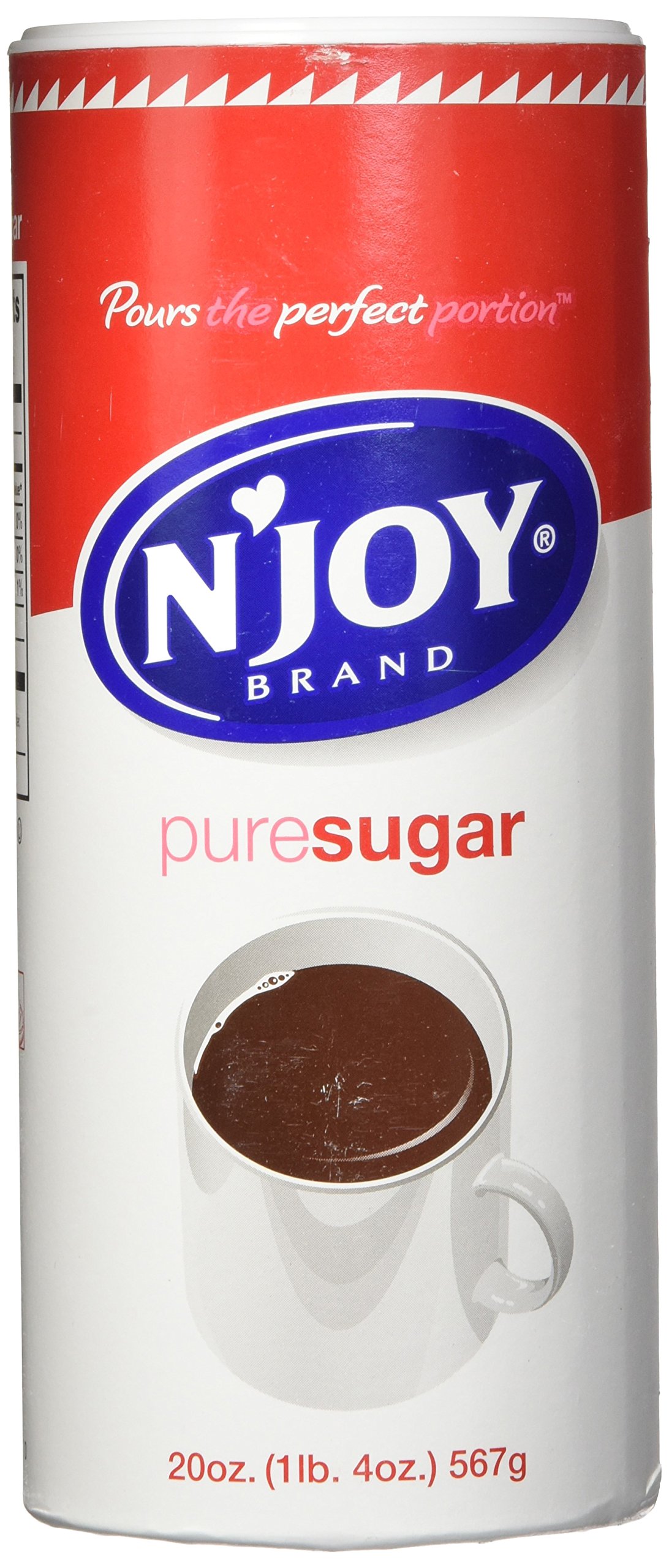 N'Joy Sugar Canisters, 20 Ounce, (Pack of 2) 