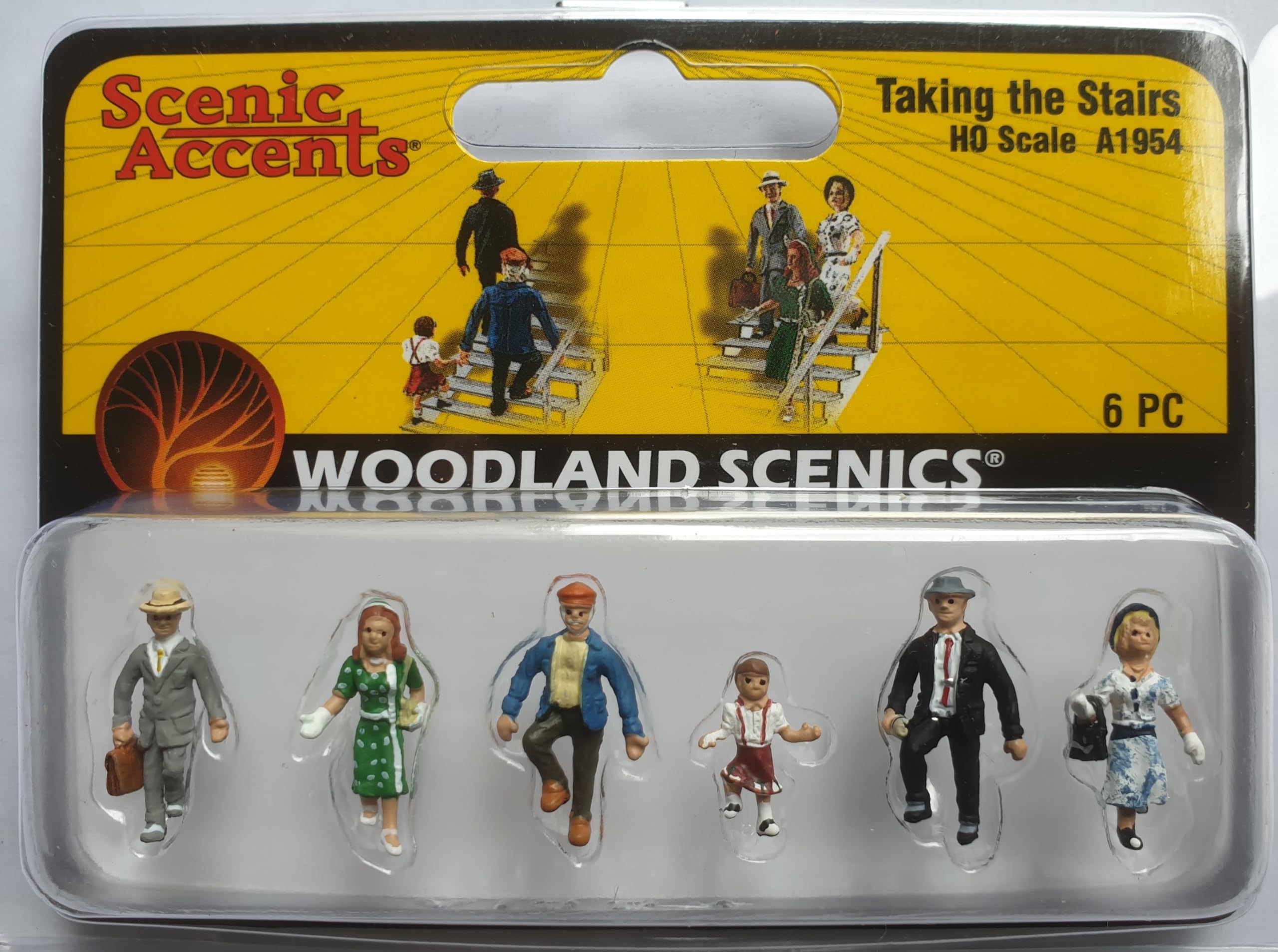 Woodland Scenics A1954 Stairs Climbing People Figures Track H0 HO 1:87 Taking The Stairs